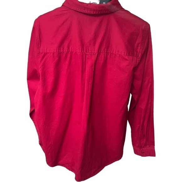 VTG 90s Disney Winnie the Pooh Piglet
Embroidered Deep Red Button Up Shirt Top L - Picture 2 of 8